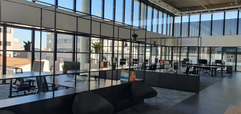 Corporate offices after full network infrastructure renovation